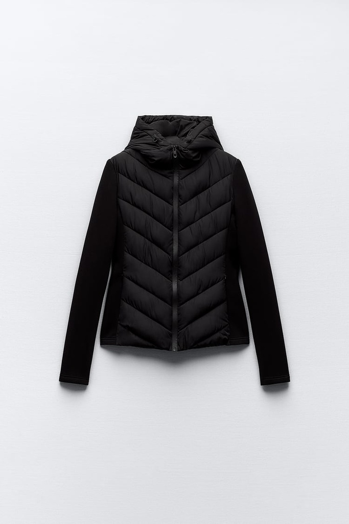 CONTRAST PUFFER JACKET