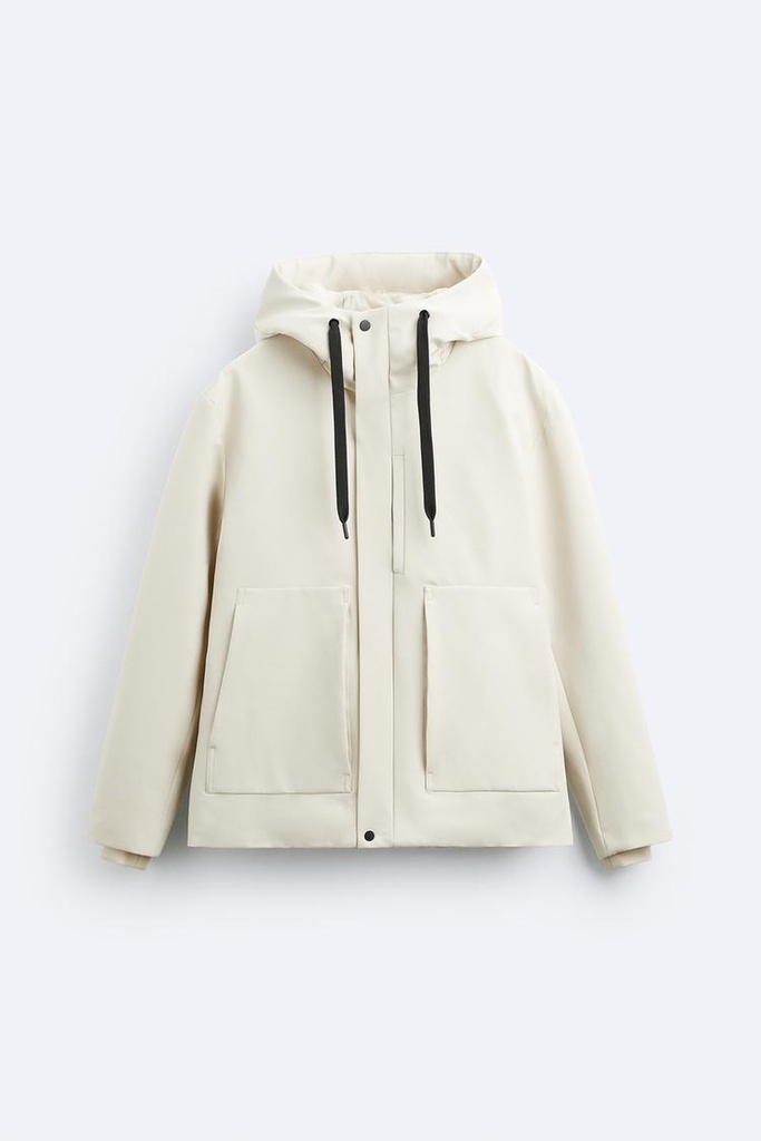 HOODED TECHNICAL JACKET
