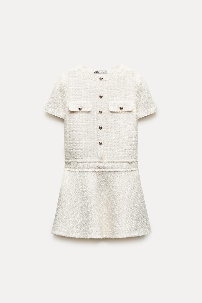 ZW COLLECTION SHORT TEXTURED DRESS