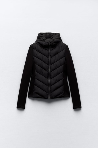 CONTRAST PUFFER JACKET