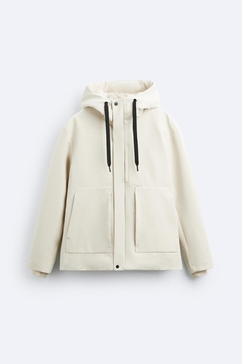 HOODED TECHNICAL JACKET