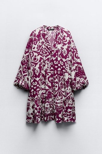 PRINTED MINI DRESS