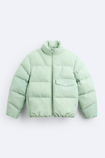 PUFFER JACKET WITH POCKET DETAIL