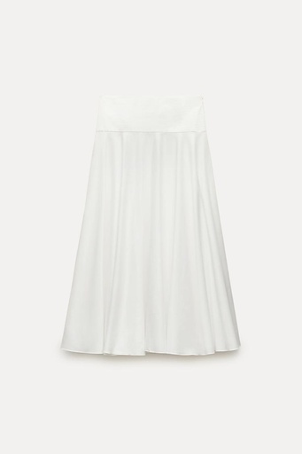 ZW COLLECTION LOW-RISE COTTON SKIRT